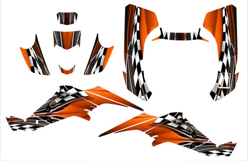 Kawasaki KFX400 graphics kit design 3333