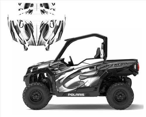 Polaris General wrap kit with tribal design