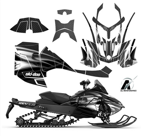 Ski-doo XR 1200 GSX graphic wrap kit with Tribal design