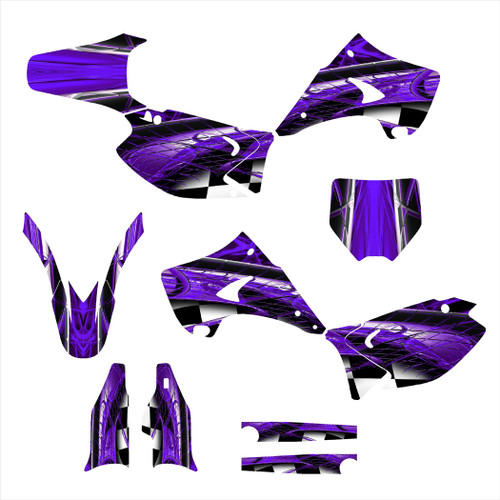 2004 purple KX125 graphic sticker kit