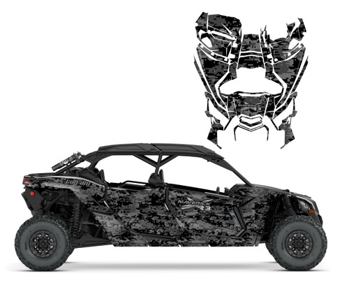 Can am Maverick X3 max digital camo graphic kit