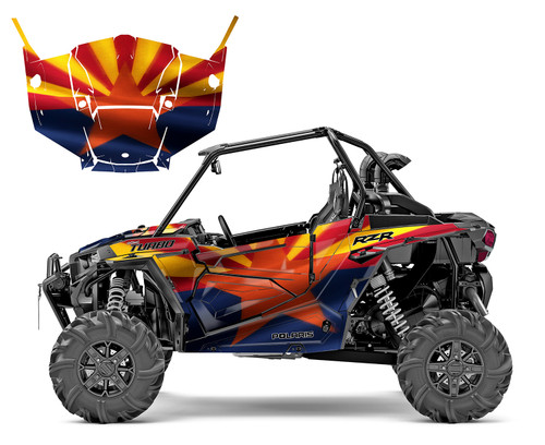 Arizona flag wrap graphic kit for the 2014-2018 Polaris RZR 1000 Arizona flag wrap graphic kit for the 2014-2018 Polaris RZR 1000