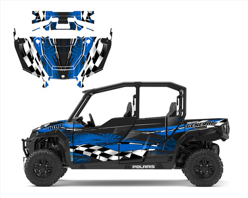 Newly added Polaris General 4 1000-XP and 1000 Delux graphics decal kit