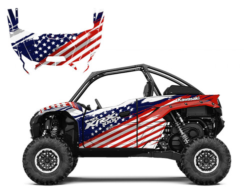 2022 KRX 1000 graphics wrap kit American Flag graphics