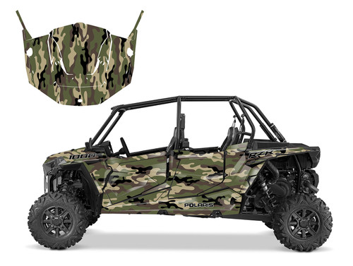Army Green Camo fits 2015-2018 RZR 1000 side by side
