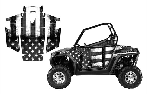 RZR 800 800S 2007-2010 Distressed American Flag #9150