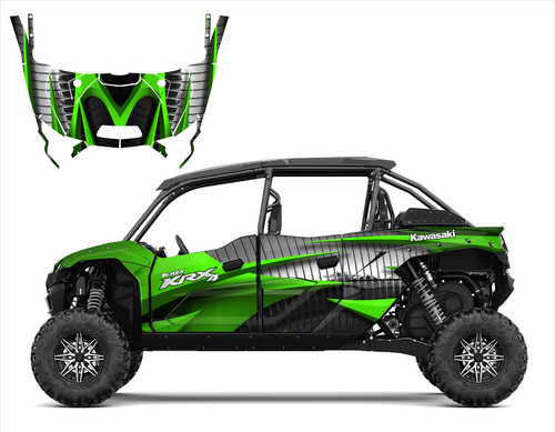 Kawasaki KRX4-sasquatch 9050 graphic wrap kit