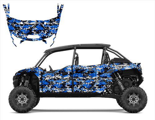 Kawasaki KRX4-sasquatch 9050 graphic wrap kit