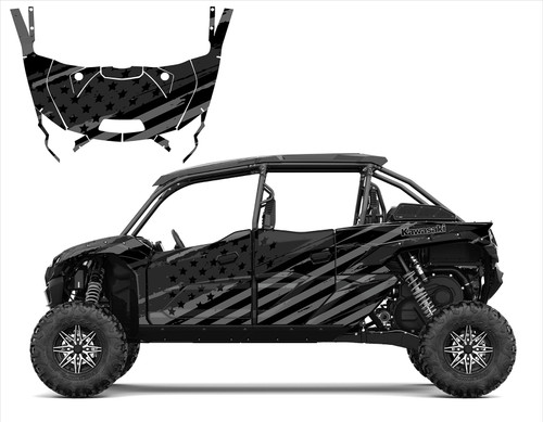 Kawasaki KRX4-sasquatch 9050 graphic wrap kit