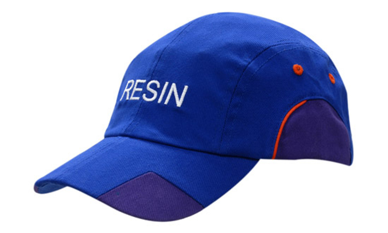 coton épais brossé avec insertions de tissu / piping sur couronne et palette