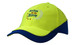 casquette de sécurité Luminescente avec piping réfléchissant sur la couronne et la palette