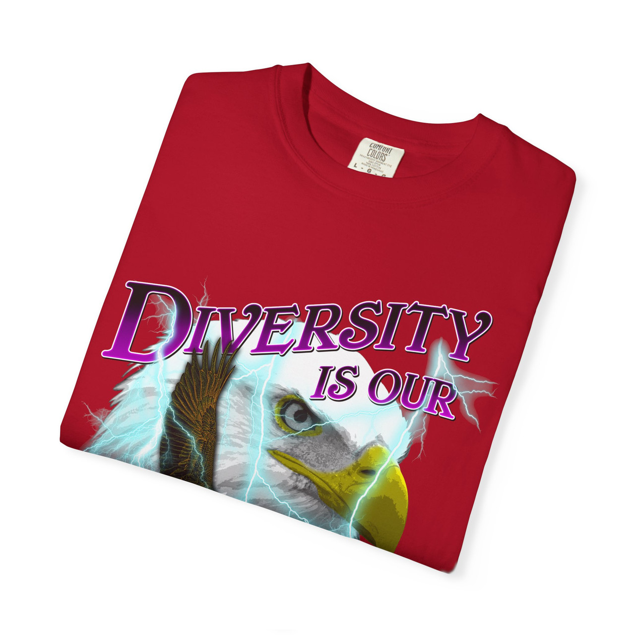 Diversity Is Our Strength Eagle Gas Station Unisex Garment-Dyed T
