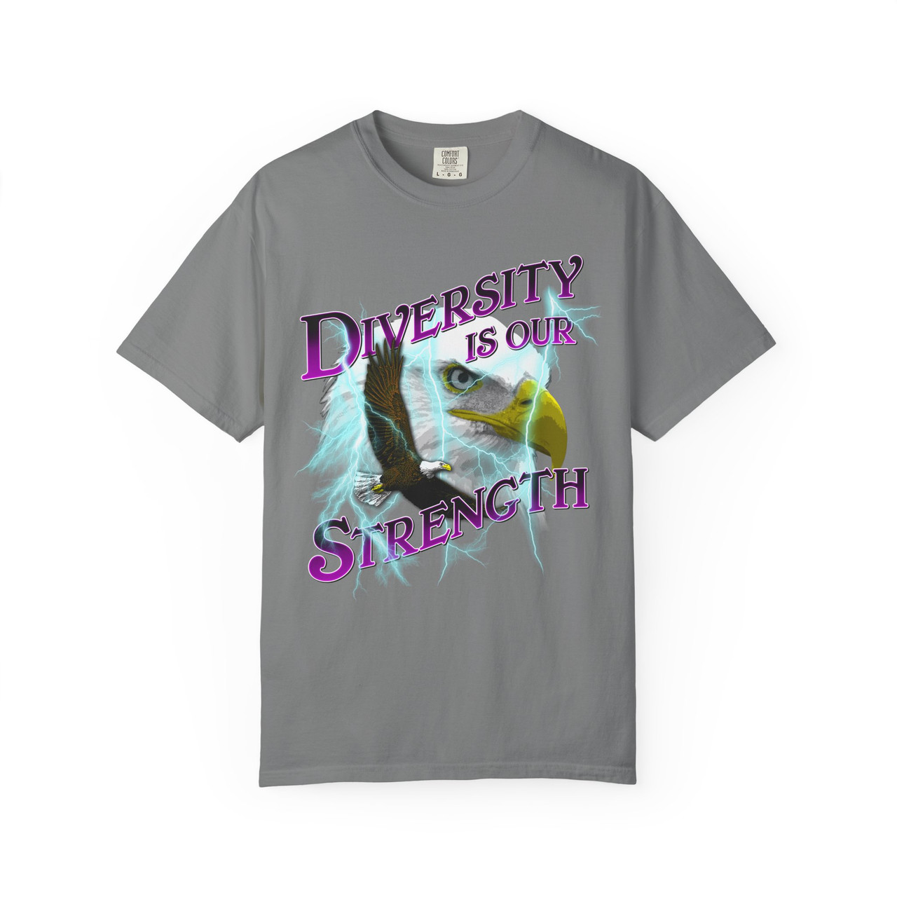 Diversity Is Our Strength Eagle Gas Station Unisex Garment-Dyed T