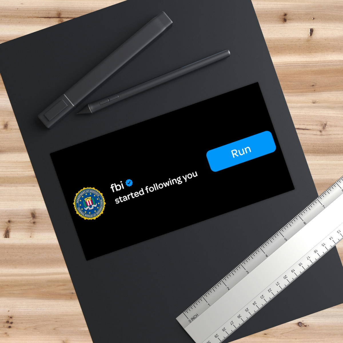 FBI Started Following You Bumper Stickers - Mostly Peaceful Merch