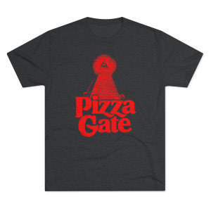 Pizza Gate Men's Tri-Blend Crew Tee Pizza Gate Men's Tri-Blend Crew Tee