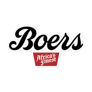 Boers Africa's Finest Bubble-free stickers  Boers Africa's Finest Bubble-free stickers