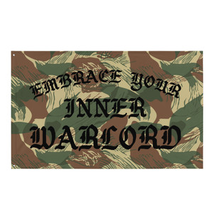 Embrace Your Inner Warlord Brushstroke Flag Embrace Your Inner Warlord Brushstroke Flag