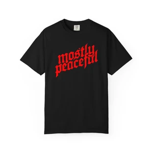 Mostly Peaceful Logo Garment-Dyed T-shirt