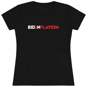Bidenflation Joe Biden Inflation Women's Triblend Tee T-Shirt Bidenflation Joe Biden Inflation Women's Triblend Tee T-Shirt