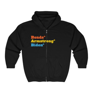 Bonds Armstrong Biden Cheater Asterisk Unisex Heavy Blend™ Full Zip Hooded Sweatshirt Bonds Armstrong Biden Cheater Asterisk Unisex Heavy Blend™ Full Zip Hooded Sweatshirt