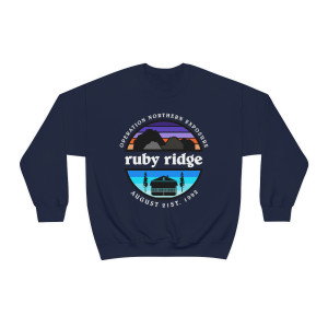 Ruby Ridge Operation Northern Exposure Heavy Blend Crew Sweatshirt Ruby Ridge Operation Northern Exposure Heavy Blend Crew Sweatshirt