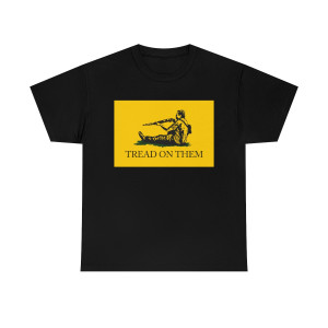 Tread on Them Gadsden Flag Kyle Rittenhouse Heavy Cotton T-shirt Tread on Them Gadsden Flag Kyle Rittenhouse Heavy Cotton T-shirt