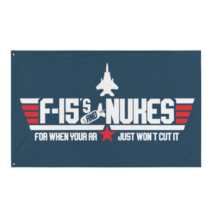 F-15s and Nukes Weapon of War AR-15 Biden Quote Flag F-15s and Nukes Weapon of War AR-15 Biden Quote Flag