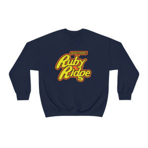 Never Forget Ruby Ridge Heavy Blend Crew Sweatshirt Never Forget Ruby Ridge Heavy Blend Crew Sweatshirt