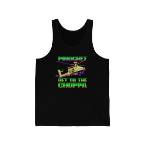 Pinochet Get to the Choppa Unisex Jersey Tank Pinochet Get to the Choppa Unisex Jersey Tank