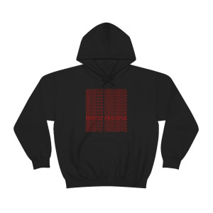Mostly Peaceful Hollow Letters Unisex Heavy Blend™ Hooded Sweatshirt Mostly Peaceful Hollow Letters Unisex Heavy Blend™ Hooded Sweatshirt