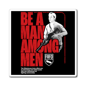 Be a Man Among Men Rittenhouse Rhodesia Magnets Be a Man Among Men Rittenhouse Rhodesia Magnets