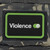 Violence Button Embroidered Patches with Velcro