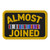 Almost Joined Embroidered Patch with Velcro
