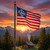 Jerusalem Cross American Flag Double Sided 3x5 Foot