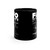 FAFO KR Self Defense Black and White Ceramic Black mug 11oz