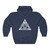 Hegelian Dialectic Illuminati Pyramid Problem Reaction Solution Unisex Heavy Blend™ Hooded Sweatshirt