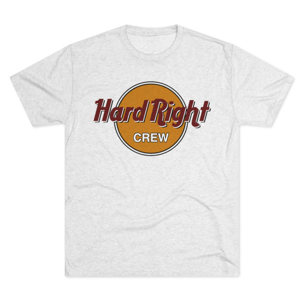 Hard Right Crew Men's Tri-Blend Crew T-Shirt