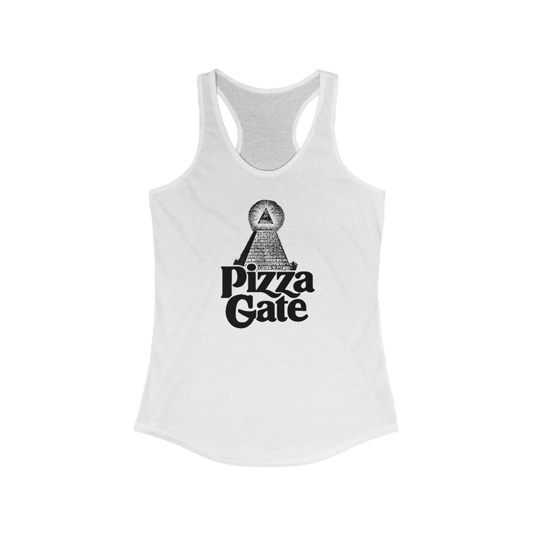 Pizza Gate  Women's Ideal Racerback Tank