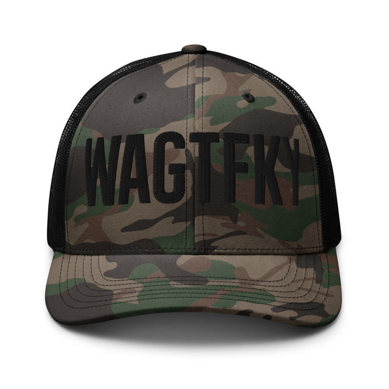 WAGTFKY Camouflage trucker hat WAGTFKY Camouflage trucker hat