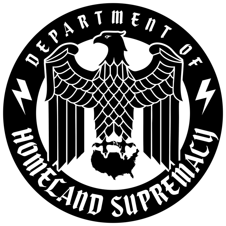 Department of Homeland Supremacy Bubble-free stickers
