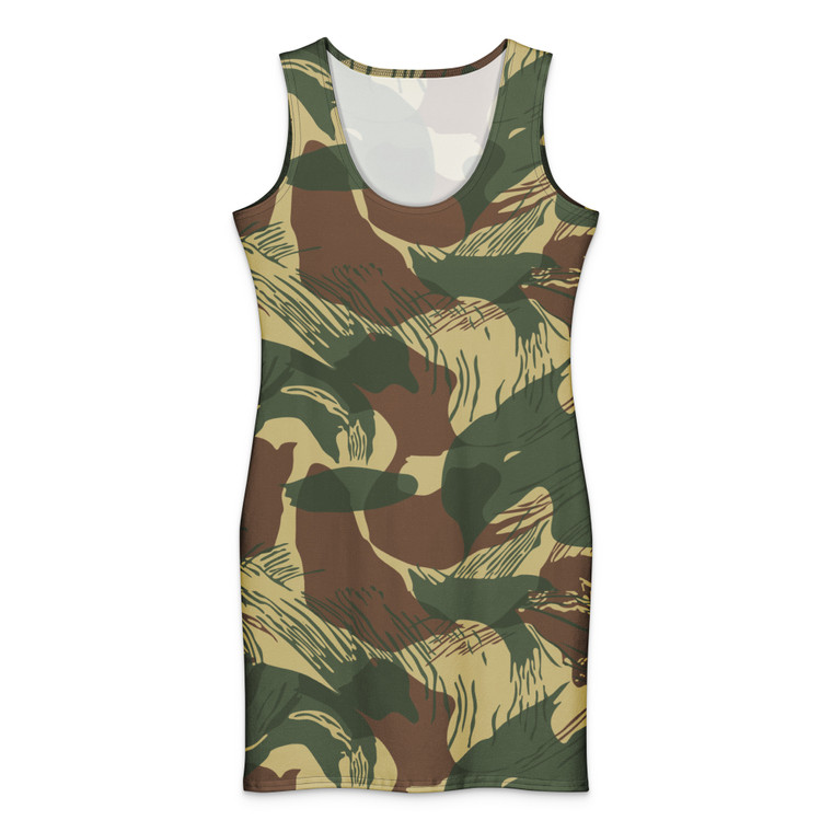 Rhodesian Brushstroke Cotton bodycon dress