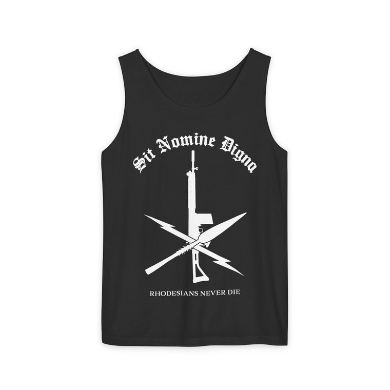 Sit Nomine Digna Unisex Garment-Dyed Tank Top