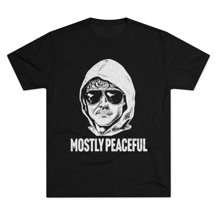 Mostly Peaceful Protestor Unabomber Men's Tri-Blend Crew Tee