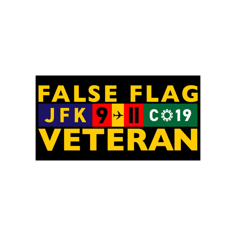 False Flag Veteran Bumper Stickers