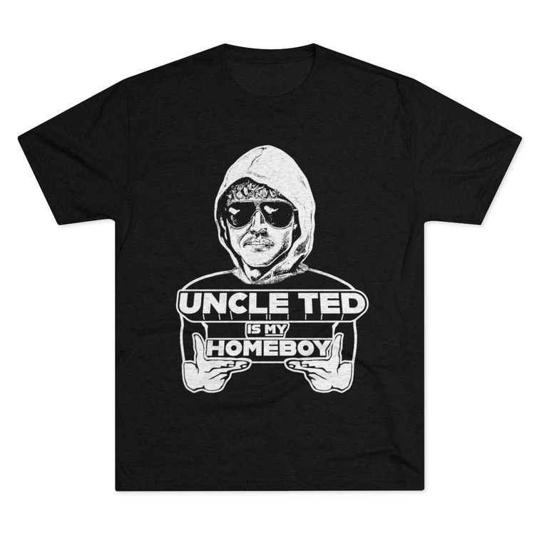 Uncle Ted Is My Homeboy Unabomber Men's Tri-Blend Crew Tee T-Shirt