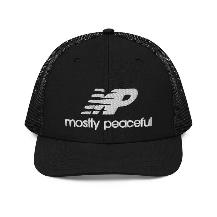 Mostly Peaceful Dad Shoes Trucker Cap Richardson 112