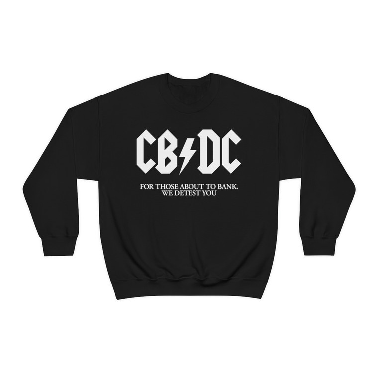 CBDC Central Bank Digital Currency Fat Heavy Blend Crew Sweatshirt