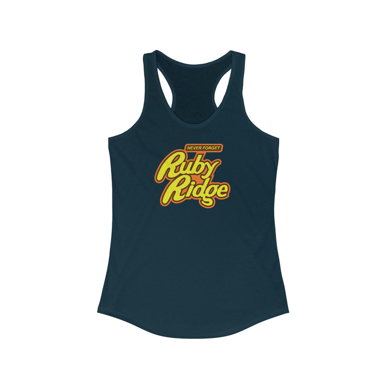 Never Forget Ruby Ridge Women's Ideal Racerback Tank