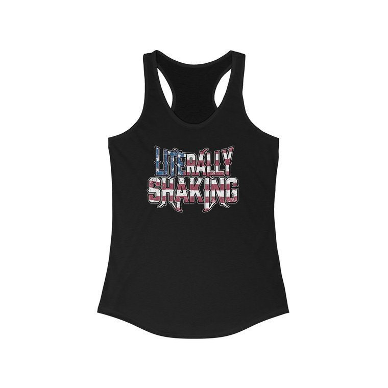 Copy of Nobody is coming for your guns Waco ATF Fire Block Letters Women's Ideal Racerback Tank