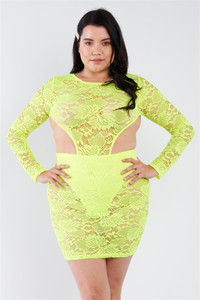 Plus Size Lace Mini Dress Plus Size Lace Mini Dress